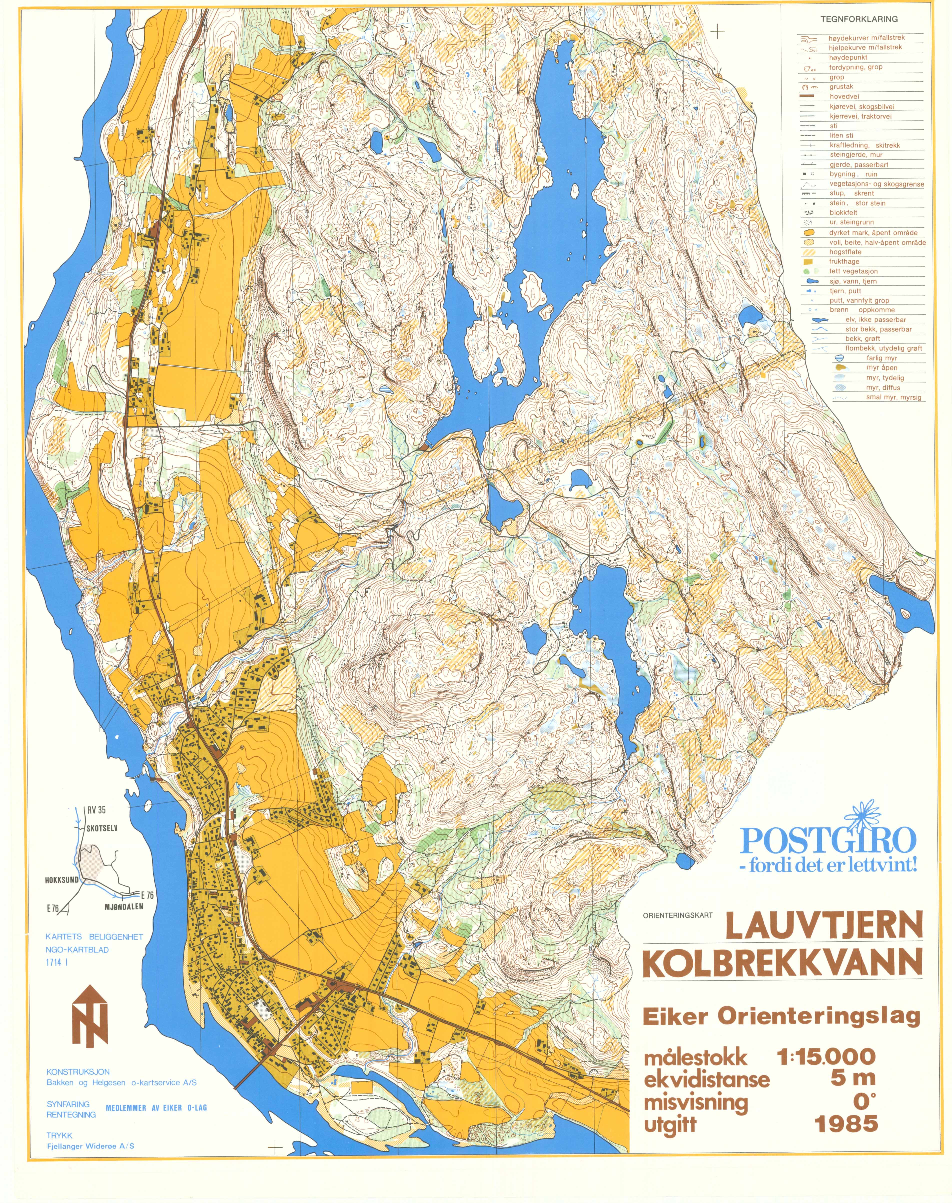 Lauvtjern - Kolbrekkvann (01-01-1985)