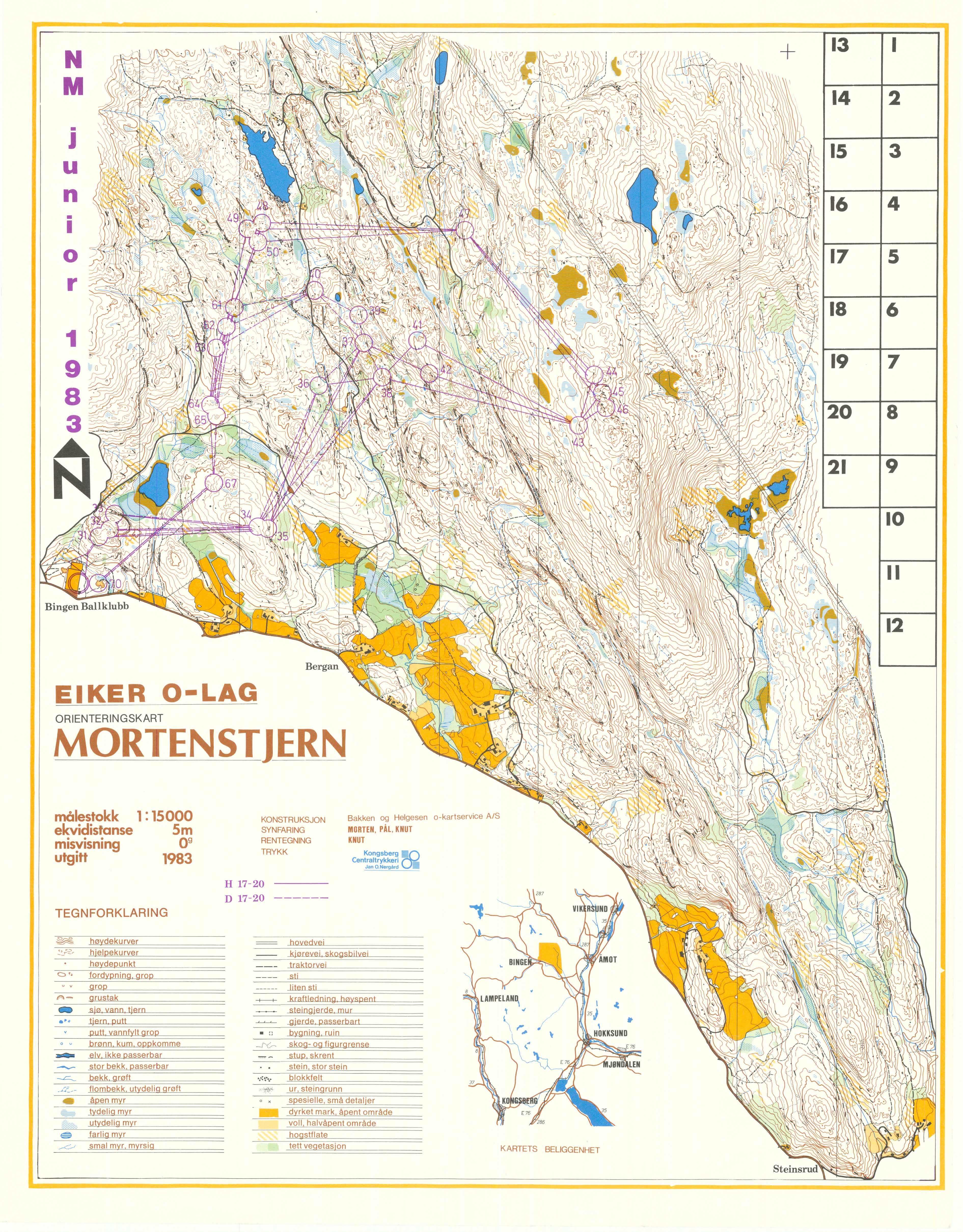 NM stafett junior - Mortenstjern (11.09.1983)