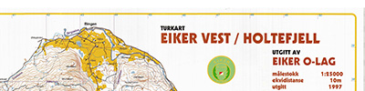 Turkart Eiker Vest  Holtefjell (01-01-1997)